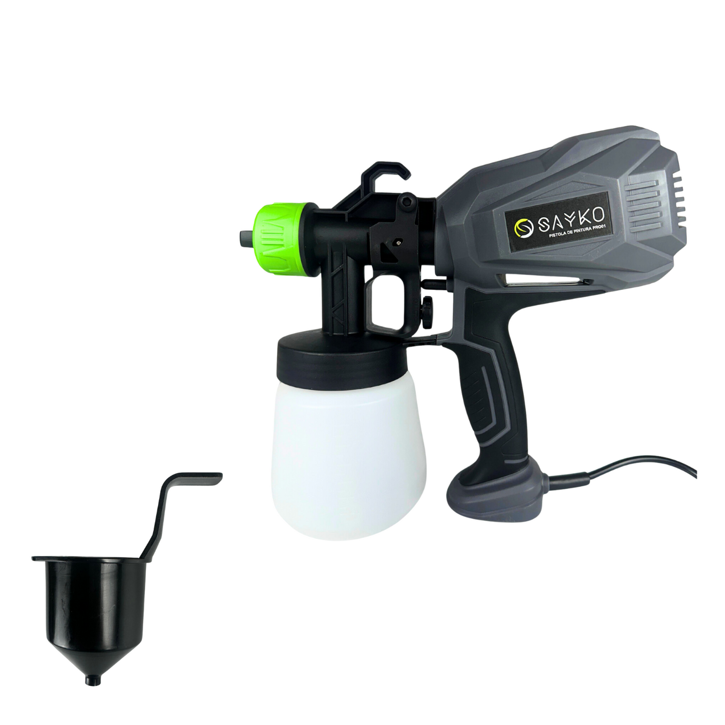 Sayko Pistola Elétrica Pintura Pulverizar 400w Hvlp