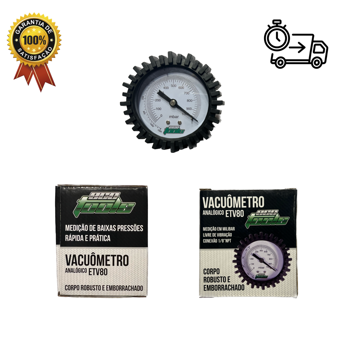 Kit Refrigeração 13 - Bomba de Vácuo 7CFM (ET190) + Manifold (ET636) + Flangeador Excêntrico (EOS-N806AM-L) + Adaptador (C152075) + Vacuômetro (ETV80)
