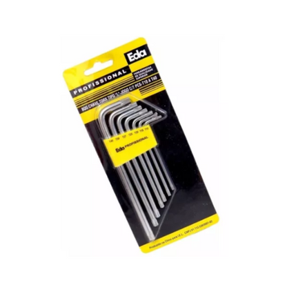 Kit de 7 Peças Chave Torx "L" T10 a T40 (8QG) - EDA