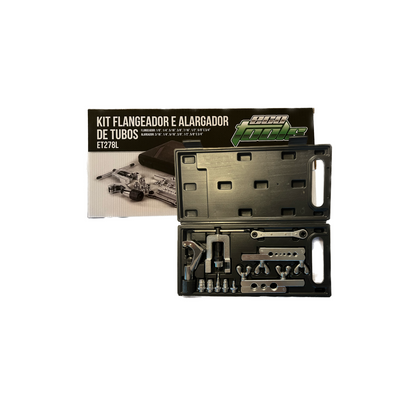 Kit Refrigeração 03 - Bomba de Vácuo 5CFM (ET140) + Manifold (ET361) + Flangeador (CT 278L) + Vacuômetro (ETV80)