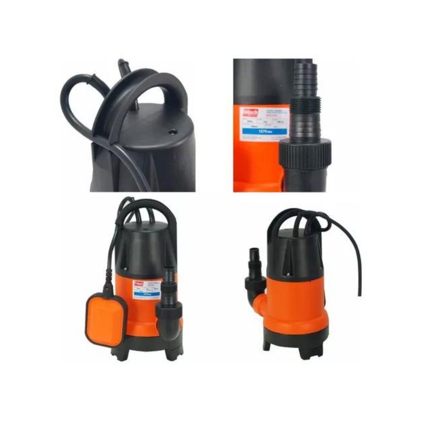 Kit Bomba de Água Limpa/Suja Submersível 1/2 HP (BSS500) + Luva PU Preta (SS1003)