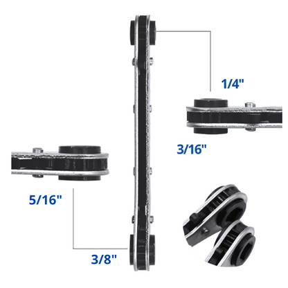 Chave Catraca CT 122 de 1/4" - 3/8" - 3/16" - 5/16" (20003.0900.71) - FRIVEN