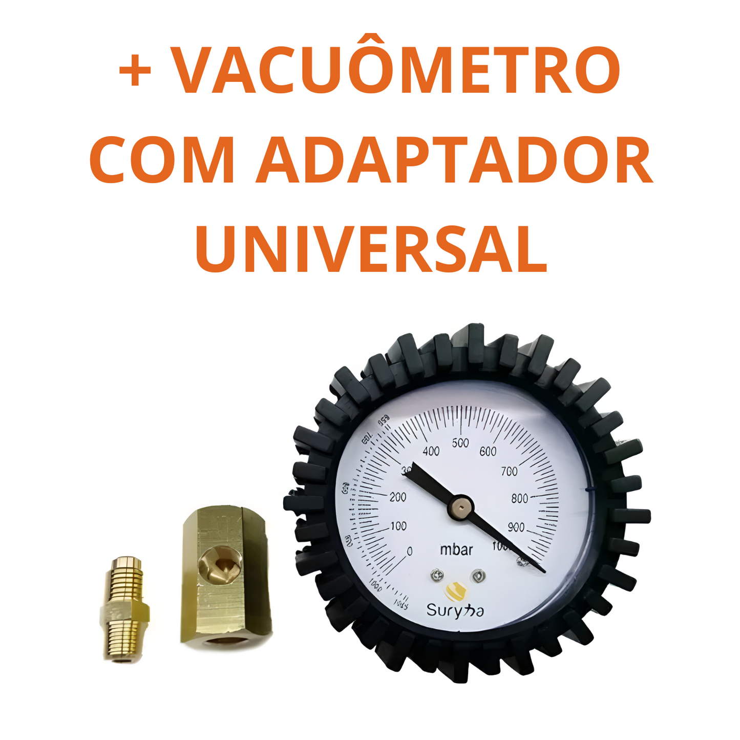 Kit Refrigeração 01 - Bomba de Vácuo 5CFM (80155.004) + Vacuômetro (80150.069) + Adaptador (80150.133)